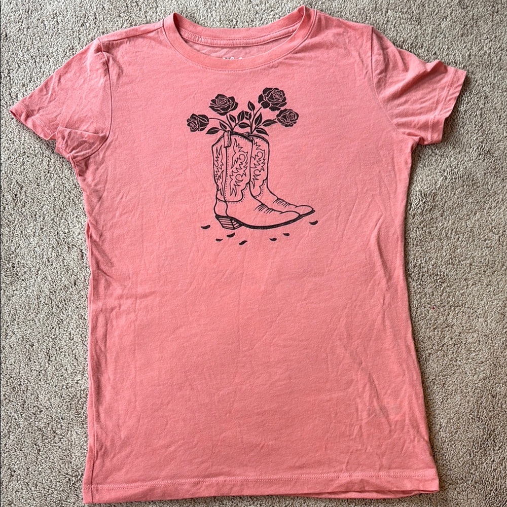 Aeropostale Pink Graphic Tee - Short Sleeve